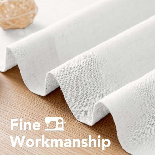 H.VERSAILTEX 2 Pack Ultra Luxurious High Woven Linen Elegant Semi