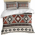 Beige Boho Bedding Duvet Cover Queen Size - 1 Quilt Cover 90x90 Inches