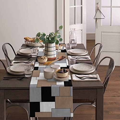 Farmhouse Table Runner Linen Burlap Table Runners 90 Inches Long