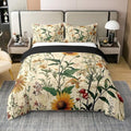 Erosebridal Boho Flower Floral 100% Cotton Duvet Cover Queen Size