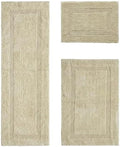 Better Trends Bathroom Rug 3 Piece Set 100% Cotton Sand