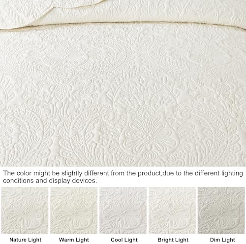 HoneiLife Quilt Sets King Size - Microfiber Bedspreads for King Bed