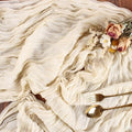Cream Cheesecloth Table Runner 10FT Rustic Gauze Cheese Cloth Table