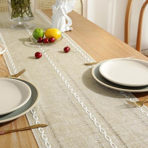 Wracra Homes Value Pack - Coffee Hemstitch Table Runner and Placemat