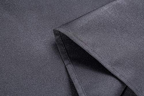 DUSKCOVE 12 Pack Plain Bib Aprons with 2 Pockets - Black Unisex
