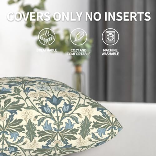 Famame Decorative Pillow Covers Set of 2 Vintage Traditional Floral
