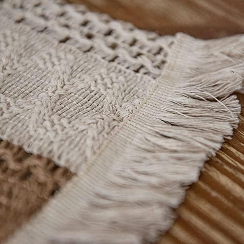 Table Runners with Tassels Vintage Boho Table Cover for Dining Room