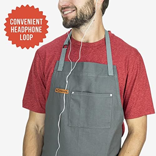Chef Pomodoro Chef Apron for Men and Women - Kitchen Apron with