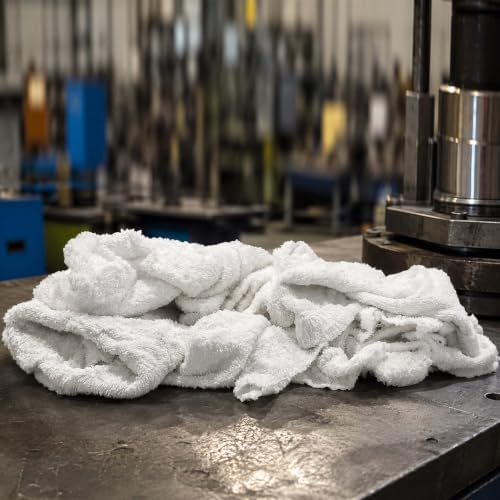Recycled White Terry Towel Rags (50 lbs. Box) - Shop Bulk Heavy Duty