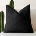 Foindtower Decorative Textured Boucle Throw Pillow Covers Accent Solid