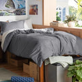 Bedsure Twin/Twin XL Duvet Cover, Double Brushed Bedding Set, Dark