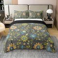 Erosebridal Vintage Floral 100% Cotton Comforter Cover Queen Geometric