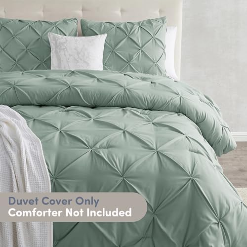 Nestl California King Duvet Cover Sage Green - Soft Double Brushed
