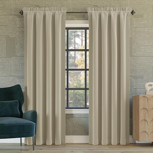 Sun Zero Oslo Theater Grade Extreme 100% Blackout Rod Pocket Curtain