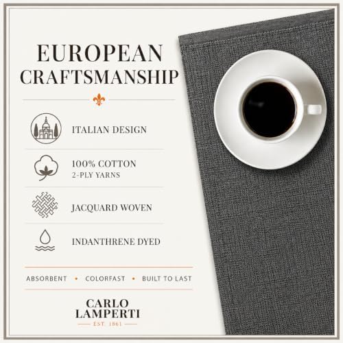 100% Cotton Cloth Placemats Carlo Lamperti Italy, 20 x 14, Set of 4