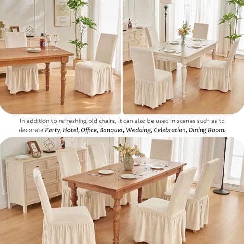 NICEEC Chair Covers for Dining Chairs Dining Room Chair Covers with