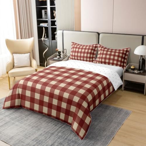 Castle Fairy Geometric Grid Girls Bedding Set Twin Size 100% Cotton