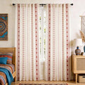 SpaceDresser Boho Curtains 96 Inch Length, Light Filtering Vintage