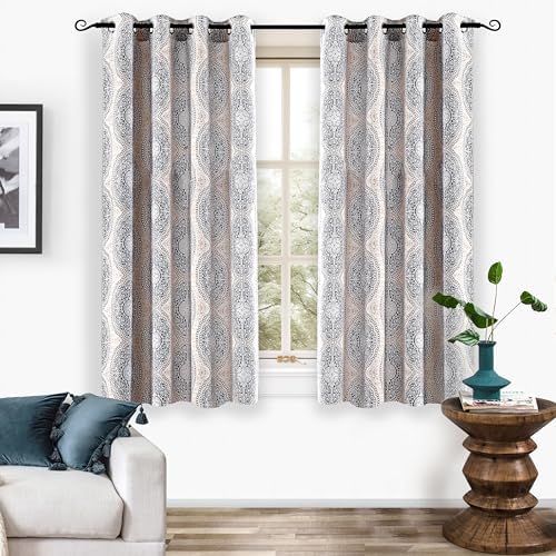 DriftAway Curtains for Bedroom Room Darkening Curtain 63 Inch