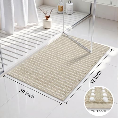 Bathroom Rugs 32'' x 20'', Extra Soft & Super Absorbent Bath Rugs Mat