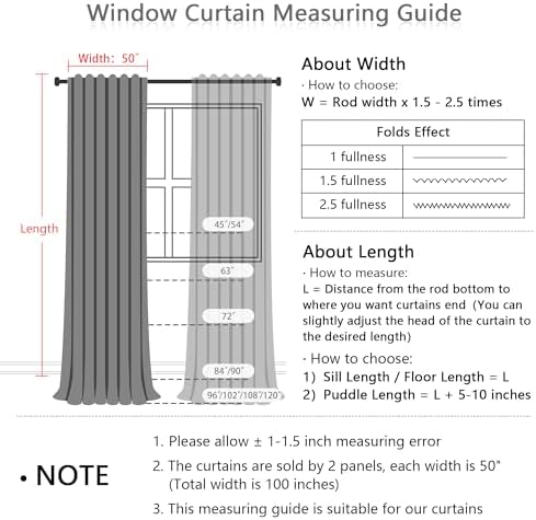 MYSKY HOME Natural Linen Sheer Curtains 63 Inch Length for Bedroom
