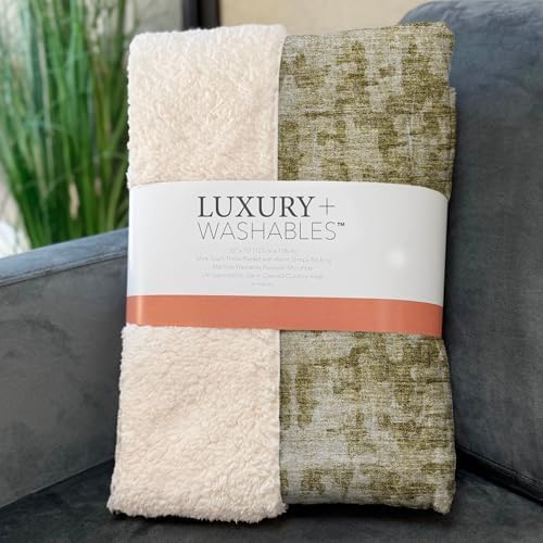 Addison Rugs ASB721 Taupe 50" x 70" Oversized Sherpa Throw Blanket