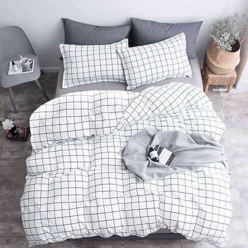 Nanko King Duvet Cover Set 3 pcs, 104x90 inch Geometric Cool
