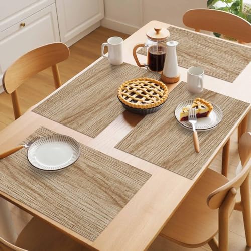 Placemats Set of 8, Country Farmhouse Woven Placemat, Linen Place Mats
