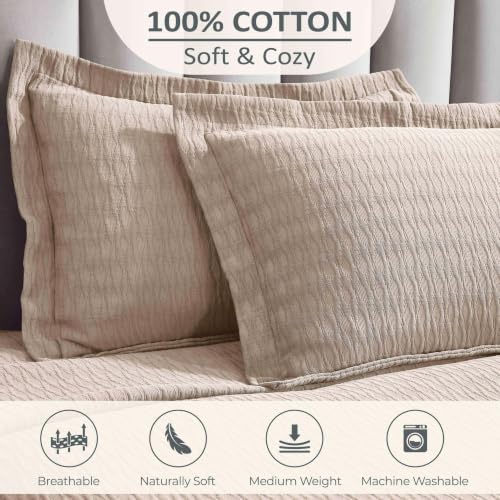 Superior 3 Piece Cotton Bedspread Set, Home Bed Decor, Decorative Bed