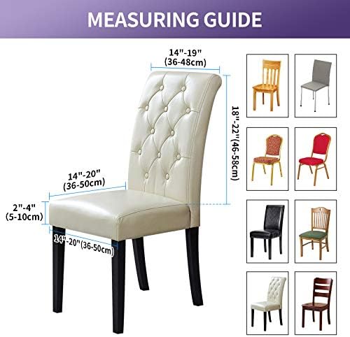 Joccun Chair Covers for Dining Room Set of 4, Dining Chair Slipcovers