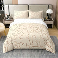 Erosebridal Boho Duvet Cover Set Abstract Striped 100% Cotton