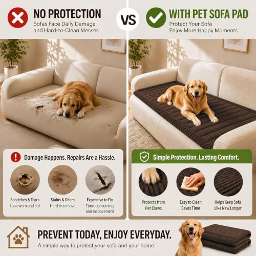BIETYONE Couch Covers for Dogs,Washable Non Slip Sofa Protector for