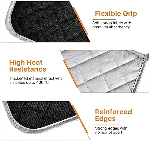 24 Pcs Pot Holders Bulk for Kitchen Heat Resistant, 7X 7Inch Cotton