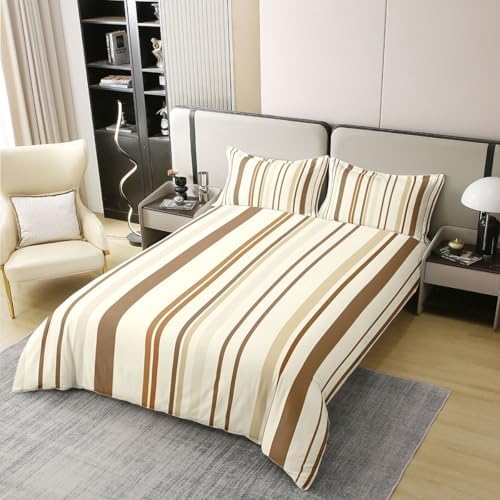 Homewish Geometric Stripes Kids Bedding Set King Size Cover 100%