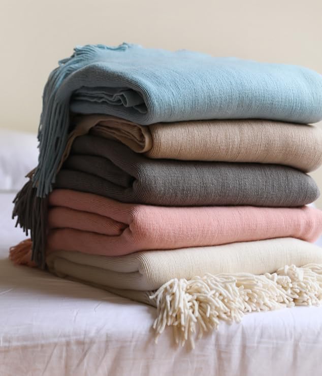 Bedding Chunky Cable Knit Throw Blanket Lightweight Blanket for Sofa