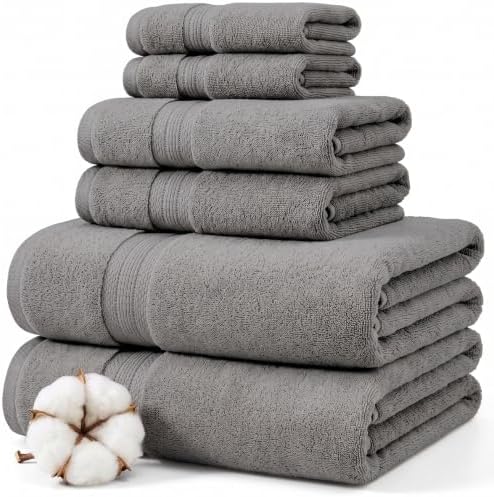 Modern Threads 6-Piece Rayon from Bamboo & Cotton Blend Towel Set