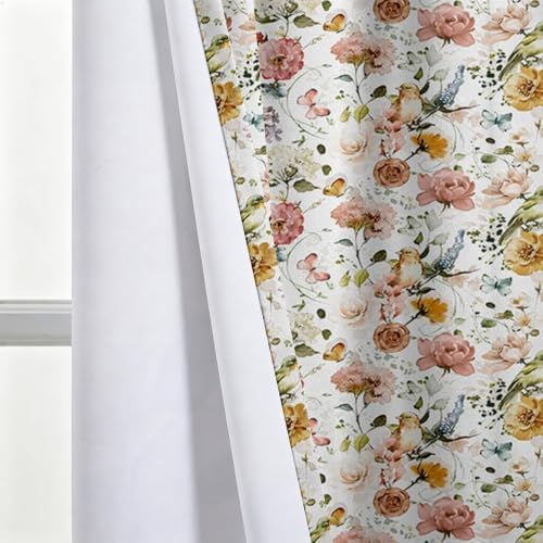 Fchen art Curtains William Morris Brown Poly Grommet Living 52x84 2