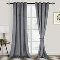 XWZO Grey Velvet Curtains 120 Inches Long, Elegent Soft Luxury