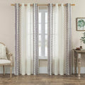 FOLKSIDE Linen Curtains 84 Inch Length 2 Panels Set for Living Room