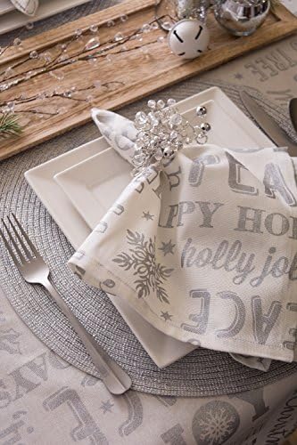 DII Holiday Dining Table Linen Metallic Fabric Kitchen Décor