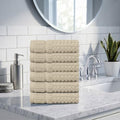 Home Weavers Willow Collection Wash Cloths Set of 6 | 100% Cotton Zero