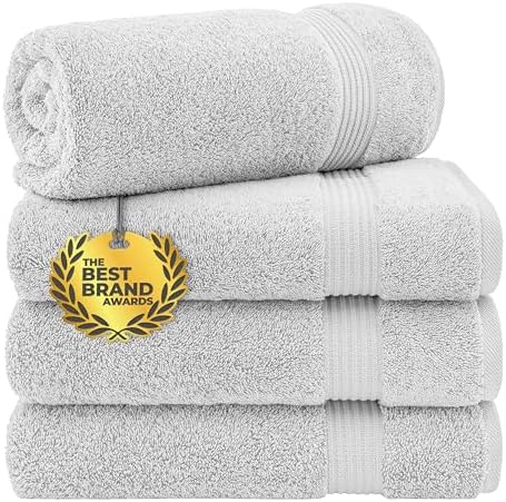 Cotton Paradise 100% Cotton Turkish Towel Set, Soft Absorbent Quick
