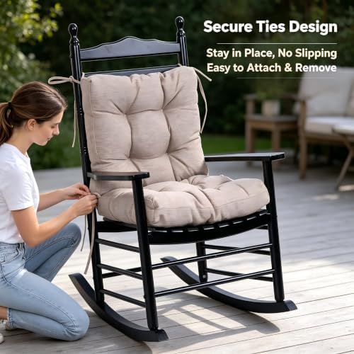 QILLOWAY Outdoor Chair Cushion for Patio Furniture, Waterproof Patio