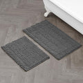 Laura Ashley – Astor Chenille Bath Mats | Set of 2| 100% Polyester