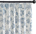 jinchan Pinch Pleated Curtains Blackout Floral Curtains for Bedroom