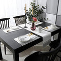 Farmhouse Table Mats Set of 4 With Table Runner 90 Inches Long, Cotton