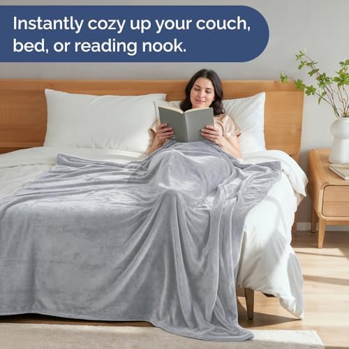 Fleece Blanket King Size - Ultra-Soft Warm Flannel Fleece Blanket