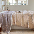 Simple&Opulence Cotton Muslin Blanket Queen 90"x90", Reversible