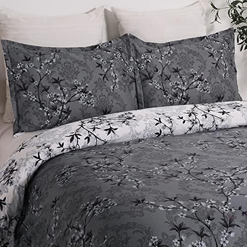 Soft Bedding Duvet Cover Set with Zipper Closure and Corner Ties