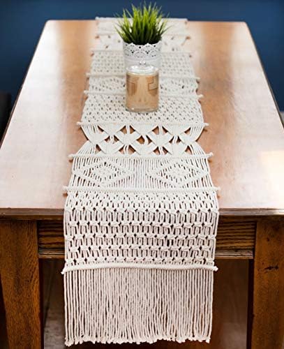 Macrame Table Runner, Boho Table Runner 86 x 13 inches, Perfect for